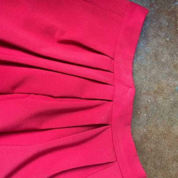 Banana Republic Red Pleated Full Skirt Size 6 - Picture 3 of 11